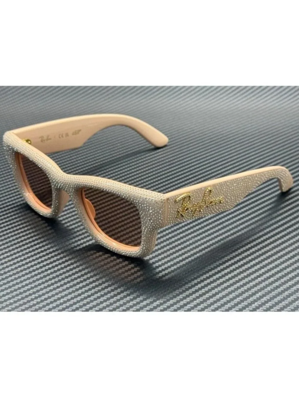 New Ray-Ban Men Solid Nude Sunglasses 47-23-145